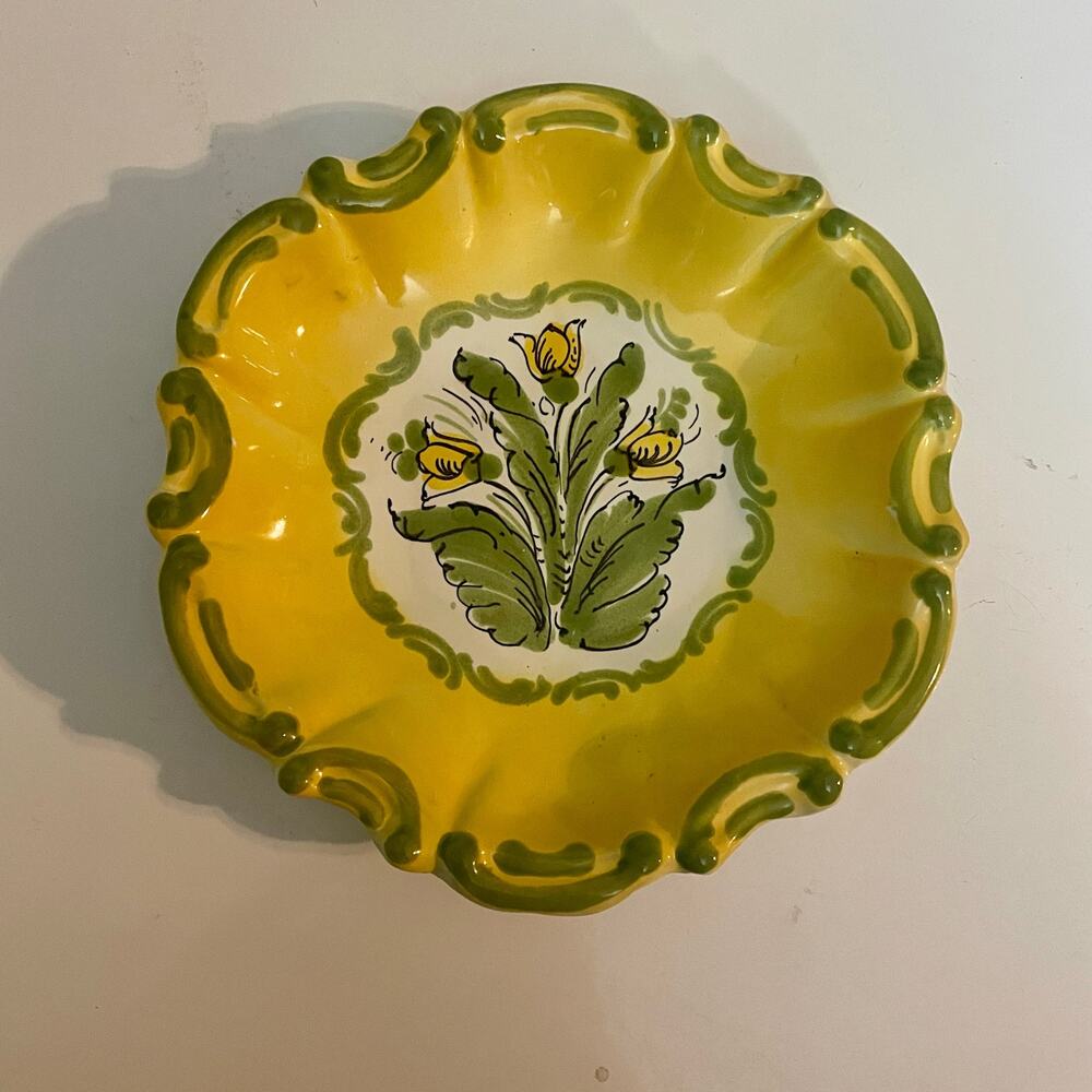 Vintage Meiselman Imports Numbered Collector’s Plate Yellow Floral